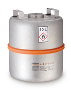 Safety collection containers for flammable liquids, without fill level indicator