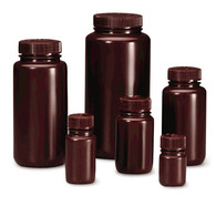 Wide mouth bottle type 2106, brown, 125 ml