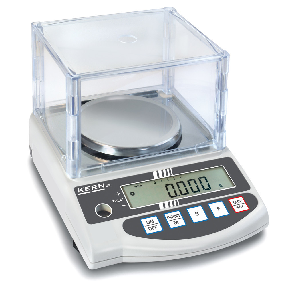 Kern PNJ series precision balances Kern PNJ 600-3M verified 965-201,  weighing capacity 620 g, accuracy: 0.001 g, precision: ±0.004 g g,  (Verification certificate included)
