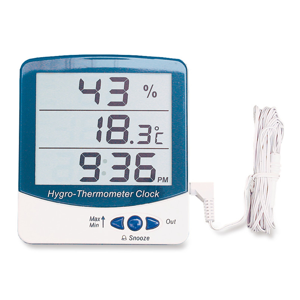 IncuTherm™ Plus Digital Thermometer/Hygrometer w Min/Max Memory & Remote  Probe, Egg Incubators, Large Display, Reads Celsius & Fahrenheit +/-1°,  Humidity Reads Accurate +/- 5%, chicken, quail, goose, duck, turkey,  pheasant, poultry, reptile