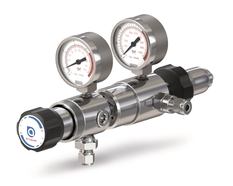 Gasdruckminderer zweistufig Hinterdruck bis 1 bar, Edelgase