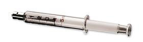 Glass syringe with Luer-Lock fitting (glass, metal), 10 ml