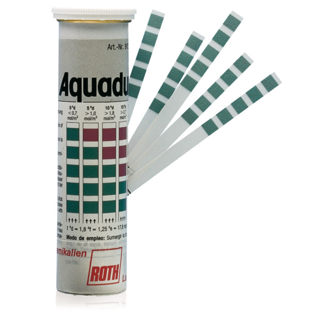 Bandelettes Aquadur (dureté de l'eau)