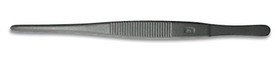 Tweezers PTFE-coated straight blunt, 115 mm