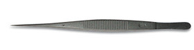 Tweezers PTFE-coated straight pointed, 115 mm