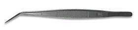 Tweezers PTFE-coated curved pointed, 145 mm