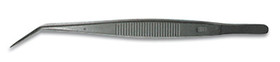 Tweezers PTFE-coated curved pointed, 115 mm