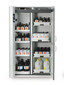 Combi safety cabinet K-PHOENIX-90 Inner fittings 3 shelves/4 pull-out shelves