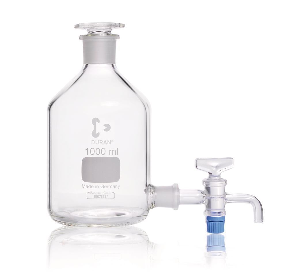 Settling bottle DURAN® with tap with ground glass joint, 5000 ml