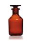 Narrow mouth bottle with ground glass joint Brown glass, 500 ml