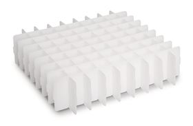 Accessories grid insert for cryogenic boxes, Compartment size: 12,8 x 12,8 mm, No. of slots: 81, 9 x 9