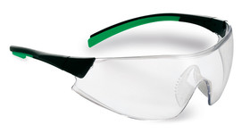 Schutzbrille 546, farblos, schwarz, grün