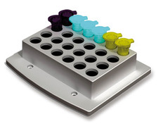 Accessories interchangeable block for sample tubes and vials, Suitable for: 24 sample tubes &#216; 14 mm (max. 1200 rpm)<sup></sup>