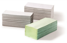 Disposable wipes SEKUROKA<sup>&reg;</sup>, 1-ply, crepe, layer folding, natural, 3648 sheet(s), 24 x 152 sheets