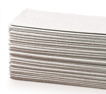Disposable wipes SEKUROKA<sup>&reg;</sup>, 1-ply, crepe, layer folding, natural, 3696 sheet(s), 24 x 154 sheets