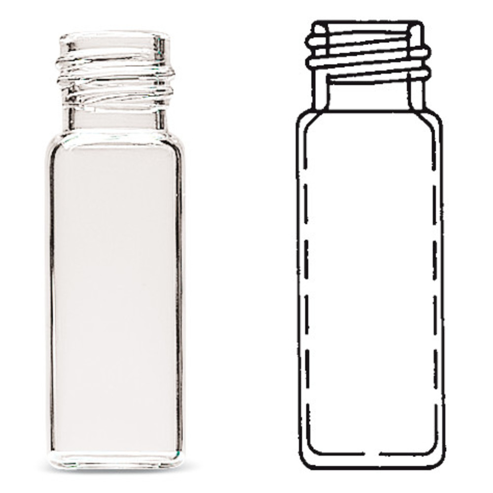 ESHATO 100 Pieces Glass Sample Vial, Liquid Sampling Small Glass
