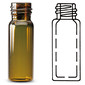Sample vials ROTILABO<sup>&reg;</sup> 2 ml with thread, Brown glass