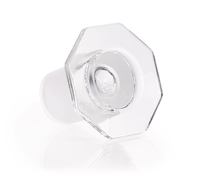 Stopper with standard taper clear glass, semi-hollow, 29/32