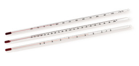 Glasthermometer standard, -20 bis +110 °C, 300 mm