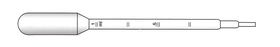 Pasteur pipettes graduated Filling volume 3.4 ml, 1 ml, <b>Sterile</b>, individually, 155 mm