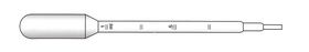 Pasteur pipettes graduated Filling volume 3.4 ml, 1 ml, <b>Sterile</b>, 25 x 20, 155 mm