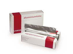 Aluminiumfolie Zuschnitte im Spenderkarton, 230 mm, 270 mm