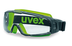 Vollsichtschutzbrille u-sonic, grau/lime, 9308-245