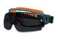 Wide-vision safety goggles u-sonic with attachable lens