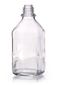Enghalsflasche vierkantig Klarglas, 1000 ml, 45, hohe Form