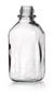 Narrow mouth bottle square clear glass, 100 ml, 32, high form