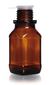 Narrow mouth bottle square brown glass, 250 ml, 32, high form