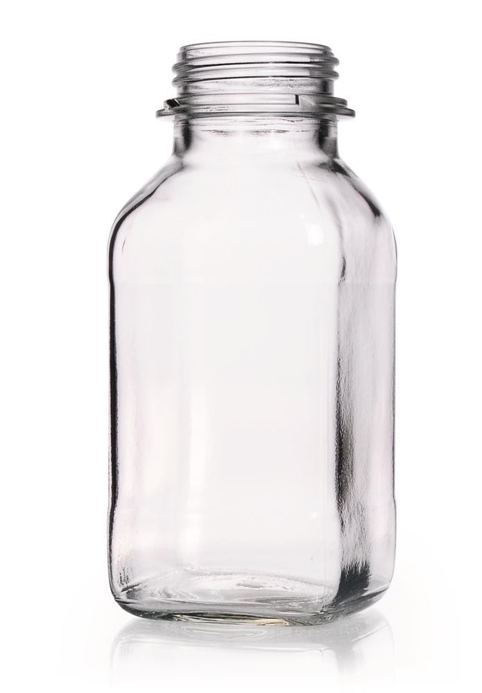Small Clear Glass Bottles With Lids For Liquids Wide Mouth - Temu