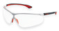 Safety glasses uvex sportstyle, colourless, black/petrol