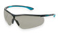 Safety glasses uvex sportstyle, colourless, black/petrol