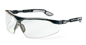 Schutzbrille i-vo, farblos, schwarz/grau
