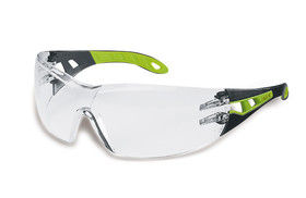 Safety glasses pheos, colourless, black, green, 9192-225
