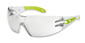 Safety glasses pheos s, white, green, 9192-725