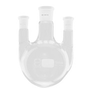 Three-necked round-bottom flasks parallel side necks, 500 ml, 29/32, 29/32
