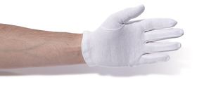 Katoenen handschoenen zware kwaliteit lengte ca. 24 cm, Maat: 7