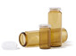 Glass vials with rolled rim brown glass, 40 ml, Height: 80 mm