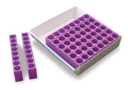 Storage box with inserts for 1.5/2 ml vessels