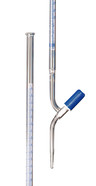 Burette with Schellbach stripes class AS With a straight valve stopcock and a PTFE spindle, 50 ml