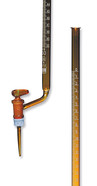 Burette class B With a glass stopcock on the side, 25 ml