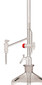 Pellet titration apparatus class AS with a glass stopcock on the side and an intermediate stopcock, clear glass (Discontinued product), 50 ml