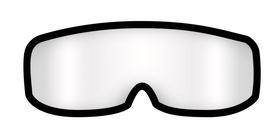 Safety glasses spare part spare lens for full-vision goggles 611