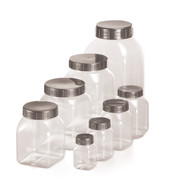 Weithalsbehälter ROTILABO<sup>&reg;</sup> PVC klar, 1000 ml, 8 Stück