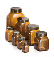 Wide-neck container ROTILABO<sup>&reg;</sup> Brown PVC, 500 ml, 10 unit(s)