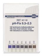 pH-Indikatorstäbchen pH-Fix pH 0,3 - 2,3 in Vierkantpackung