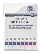 pH-Indikatorstäbchen pH-Fix pH 1,7 - 3,8 in Vierkantpackung