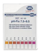 Bandelettes indicatrices pH pH Fix pH 7,5 - 9,5 en bloc carré